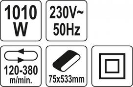 juostinis slifuoklis - Yato YT-82240, 1010W - 2 nuotrauka