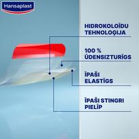 hidrokoloidiniai - HANSAPLAST hidrokoloidiniai pleistrai SECOND SKIN PROTECTION, 6 vnt. - 4 nuotrauka