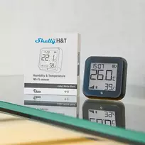 t 40 - Shelly H&T Gen3 WiFi temperatūros ir drėgmės jutiklis Juodas (Black) - 6 nuotrauka