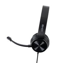 usb c ausines - HEADSET USB-C OFFICE/20439 LINDY - 3 nuotrauka