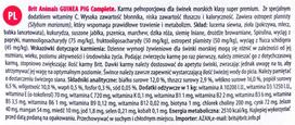 lytagra - Brit Animals Guinea Pig 1,5 kg - 2 nuotrauka