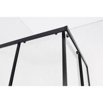 ermitazas duso kabinos - Dušo kabina Espoo, 90x90 cm, juoda (Black) - 3 nuotrauka