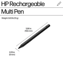 piestukas ekranui - HP 700 Įkraunamas Multi Pen Juodas (Black) - 5 nuotrauka