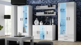 komoda 120 - Cama Meble Soho S7 120 Chest Of Drawers White/White Gloss - 3 nuotrauka