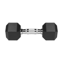rebel active hanteliai - Gumuoti ketaus hanteliai Rebel Active Hex 2x6kg - 2 nuotrauka