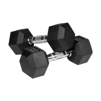 rebel active hanteliai - Gumuoti ketaus hanteliai Rebel Active Hex 2x6kg - 3 nuotrauka
