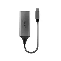 type 1 2 adapteris - Karta jungiama į tinklą Lindy Konwerter USB 3.1 typu C Gigabit Ethernet - 2 nuotrauka