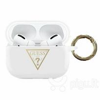 Guess GUACAPLSTLWH white Silicone Triangle Logo