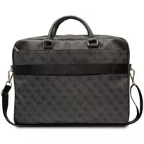 15 coliu nesiojamas kompiuteris - Guess PU 4G Printed Stripes Computer Bag 15/ 16" Black - 3 nuotrauka