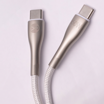 60w type c - OEM LCD USB Type-C, USB Type C, 1 m, juoda - 3 nuotrauka