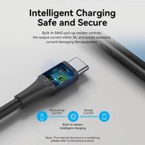 usb type c laidas - CABLE USB-C TO USB2.0/0.25M BLACK CTHBC VENTION - 10 nuotrauka
