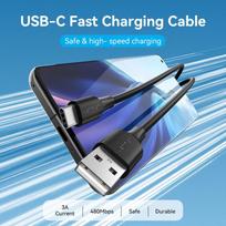 usb type c laidas - CABLE USB-C TO USB2.0/0.25M BLACK CTHBC VENTION - 14 nuotrauka