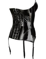 seksuali apranga - Black Level Vinyl Corsage xl Seksuali lateksinė apranga - 3 nuotrauka
