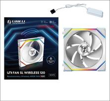 120mm fan - Lian Li UNI FAN SL Wireless 120 mm Reverse Blade Balta (White) - 2 nuotrauka