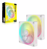 kompiuterio ausintuvas - Corsair iCUE Link LX140 RGB 140 mm White 2 vnt. - 2 nuotrauka