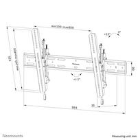 43 tv televizorius - NEOMOUNTS SELECT SCREEN WALL MOUNT (TILT, VESA 800X400) - 5 nuotrauka