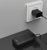 power bank 10000 mah - Deltaco PB-C1005, 10000mAh, balta - 3 nuotrauka