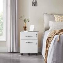 spintos spinteles baltos - Vasagle Rakinama spintelė LCD22WV1, balta (White) - 7 nuotrauka