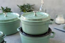 puodas staub - Staub Apvalus ketaus puodas 40508-706-0, 5.2 l, mėtinė (Mint) - 5 nuotrauka