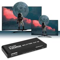 hdmi splitter - Qoltec 51798 Aktyvus HDMI skirstytuvas 4 x HDMI 4K x 2K ,  3,4 Gb/s (Juodas) - 4 nuotrauka