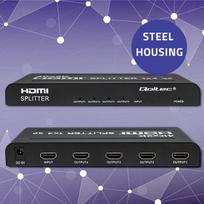hdmi splitter - Qoltec 51798 Aktyvus HDMI skirstytuvas 4 x HDMI 4K x 2K ,  3,4 Gb/s (Juodas) - 6 nuotrauka