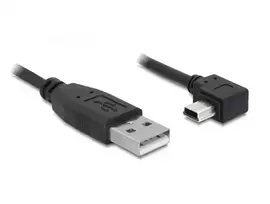 mini b usb cable - Delock Cable USB / USB-mini Black 2m - 2 nuotrauka