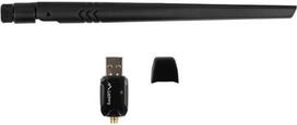 wireless n usb adapter - Lanberg NC-0900-WIE USB Adapter Wireless Network Card USB 2.0 Dual Band AX900 1X Išorinė antena (Black) - 3 nuotrauka