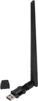 wireless n usb adapter - Lanberg NC-0900-WIE USB Adapter Wireless Network Card USB 2.0 Dual Band AX900 1X Išorinė antena (Black) - 5 nuotrauka