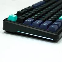 klaviatura aula - AULA Gasket F87 Pro Keyboard Black Cyan Blue GrayWoodV4 RGB - 3 nuotrauka
