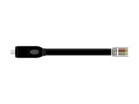 usb type c laidas 2 m - ADAPTER USB-C(M) 2.0->SERIAL RJ45 (RS-232) NA KABLU 200CM Juodas DELOCK - 3 nuotrauka