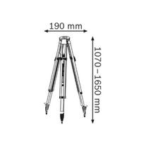 trikojis nivelyrui - Bosch BT 170 HD Professional trikojis stovas 107-165 cm - 2 nuotrauka