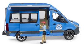 bruder - BRUDER MB Sprinter Kempingas su vairuotoju, mėlyna, 02684 - 4 nuotrauka