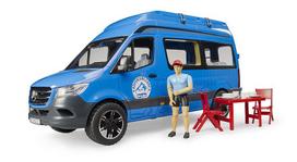 bruder - BRUDER MB Sprinter Kempingas su vairuotoju, mėlyna, 02684 - 5 nuotrauka
