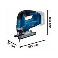akumuliatorinis siaurapjuklis - Bosch GST 18V-125 B Solo; 18 V - 6 nuotrauka