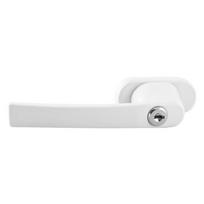 durys su spyna - ATL Lango rankena su užraktu, balta (White) - 3 nuotrauka