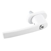 durys su spyna - ATL Lango rankena su užraktu, balta (White) - 4 nuotrauka