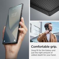 s22 ultra deklai - Spigen "Liquid Air Case Galaxy S22 Ultra" Matte black - 6 nuotrauka