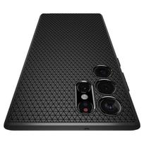 s22 ultra deklai - Spigen "Liquid Air Case Galaxy S22 Ultra" Matte black - 13 nuotrauka