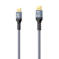 displayport 2.1 kabelis - Wozinsky WPS-16AYL2S DisplayPort 2.1 kabelis VESA sertifikuotas 80 Gb/s 16K@60Hz 8K@120Hz 4K@240Hz HDR HDCP DSC 2m - Juodas (Black) - 2 nuotrauka