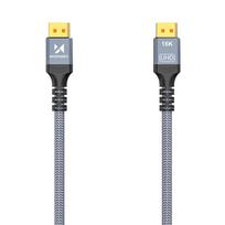 displayport 2.1 kabelis - Wozinsky WPS-16AYL2S DisplayPort 2.1 kabelis VESA sertifikuotas 80 Gb/s 16K@60Hz 8K@120Hz 4K@240Hz HDR HDCP DSC 2m - Juodas (Black) - 4 nuotrauka