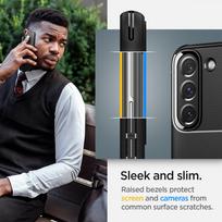 telefonai - Spigen "Rugged Armor Case Galaxy S22" Matte black - 5 nuotrauka