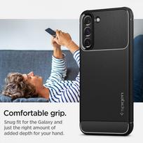 telefonai - Spigen "Rugged Armor Case Galaxy S22" Matte black - 7 nuotrauka