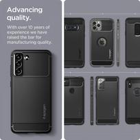 samsung s21 fe deklas -  SPIGEN RUGGED ARMOR GALAXY S21 FE MATTE Juodas - 8 nuotrauka