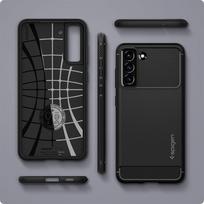 samsung s21 fe deklas -  SPIGEN RUGGED ARMOR GALAXY S21 FE MATTE Juodas - 11 nuotrauka