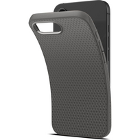 apple air deklas - Spigen Liquid Air Case for iPhone 16e / 17e - Pilkas (Gray) - 3 nuotrauka