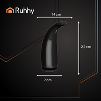 automatinis muilo dozatorius - Automatinis muilo dozatorius Ruhhy 26076, Juodas (Black) - 11 nuotrauka