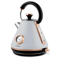 elektrinis virdulys su - Berdsen Elektrinis virdulys su termometru 1,7 l BD-701 - pilkas - 2 nuotrauka