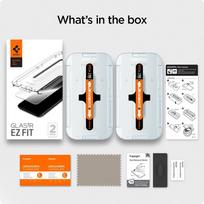 iphone 12 apsauginis stiklas - Spigen Glass.Tr Ez Fit 2-Pack iPhone 12 Pro / iPhone 12 - 2 nuotrauka