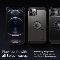 iphone 12 apsauginis stiklas - Spigen Glass.Tr Ez Fit 2-Pack iPhone 12 Pro / iPhone 12 - 3 nuotrauka