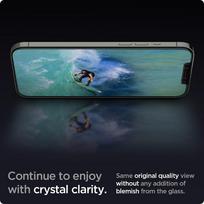 iphone 12 apsauginis stiklas - Spigen Glass.Tr Ez Fit 2-Pack iPhone 12 Pro / iPhone 12 - 4 nuotrauka